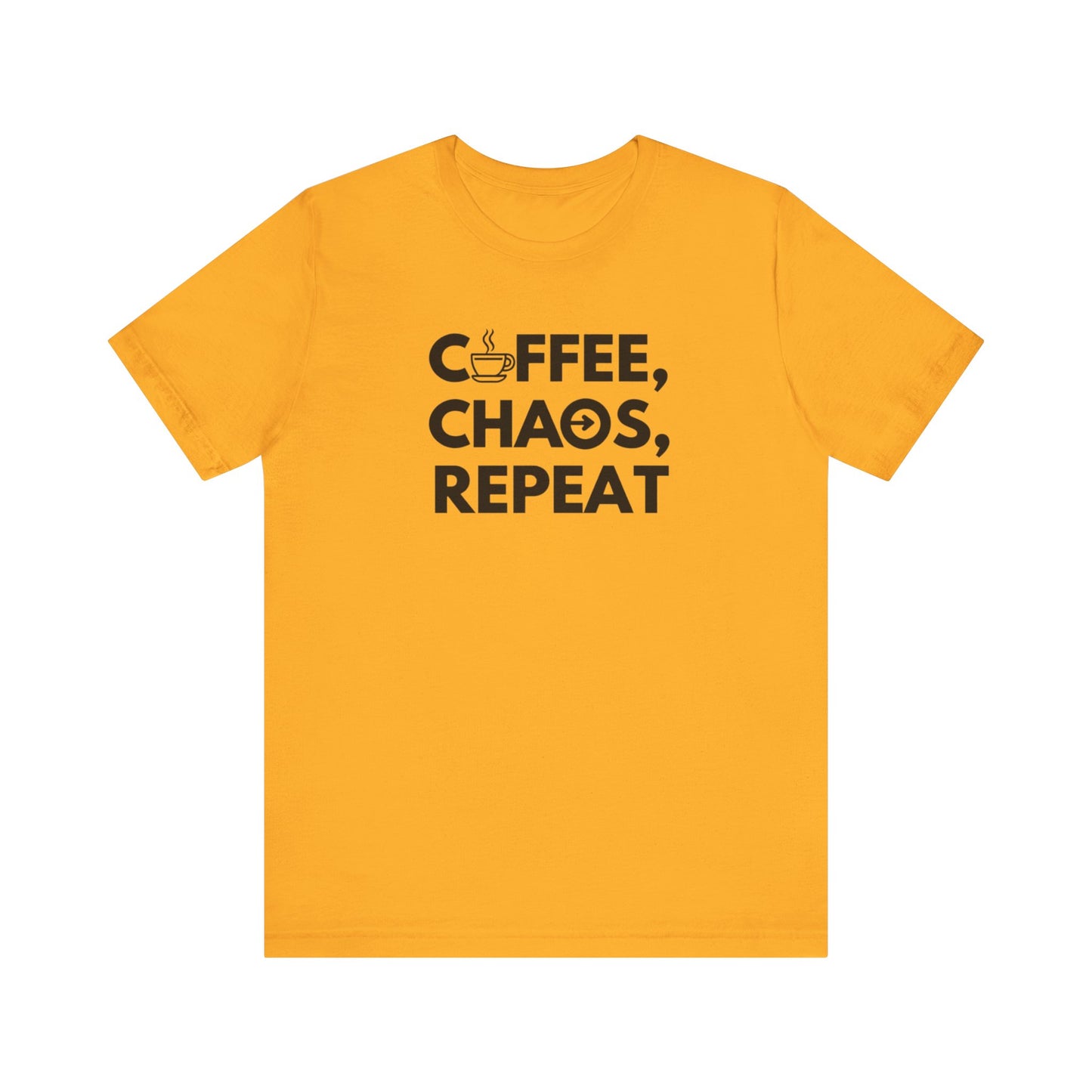 Coffee chaos repeat tshirt perfect tshirt for coffee lover