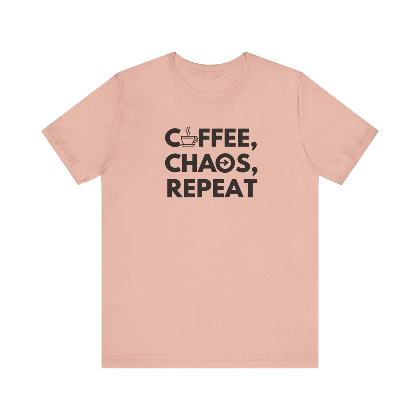Coffee chaos repeat tshirt perfect tshirt for coffee lover