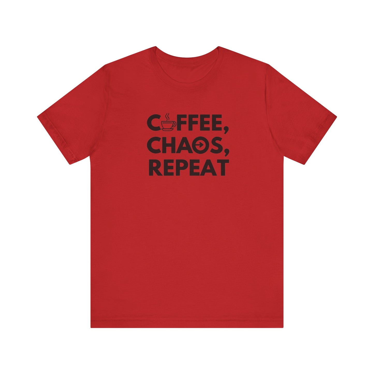 Coffee chaos repeat tshirt perfect tshirt for coffee lover