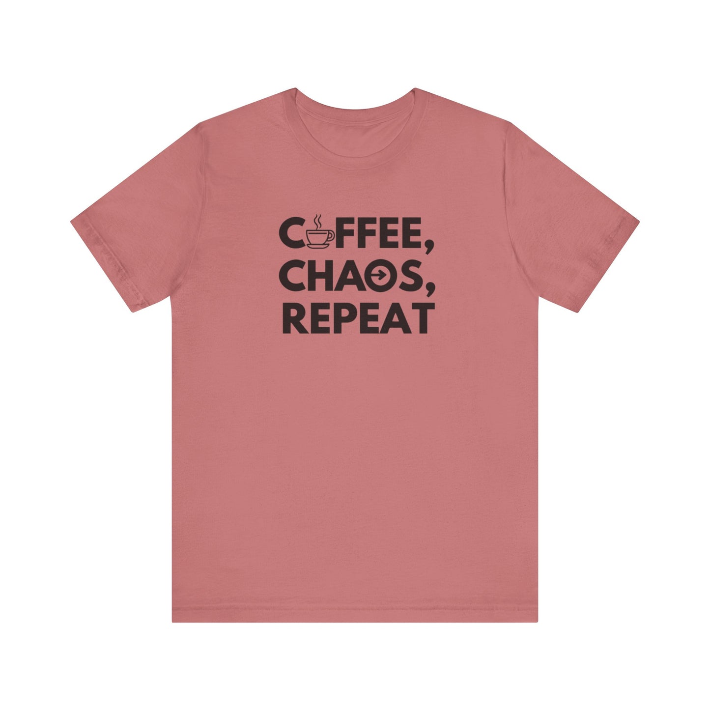 Coffee chaos repeat tshirt perfect tshirt for coffee lover
