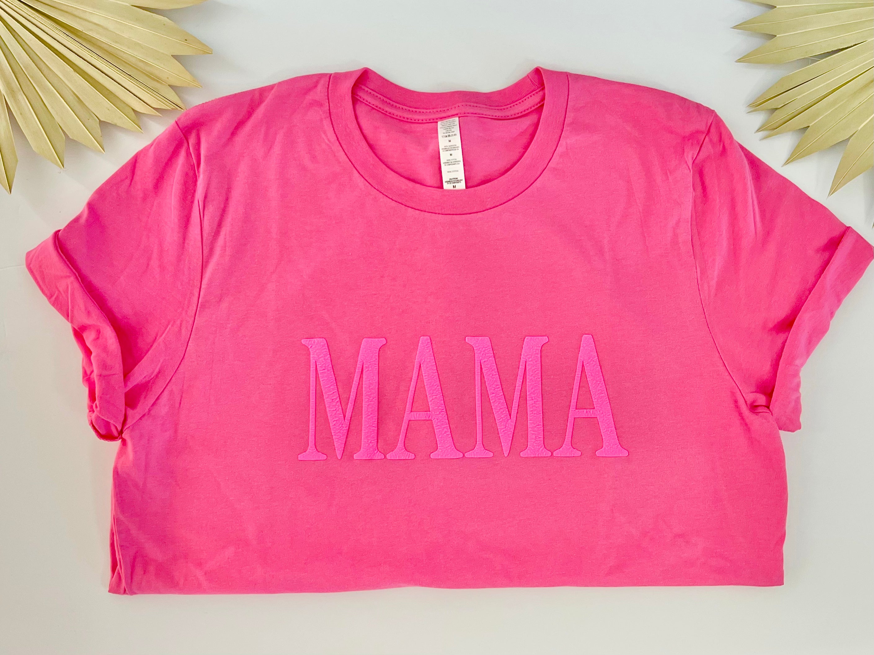 Pink Mama T-shirt- Pink on Pink – CHAR CHAR CO.
