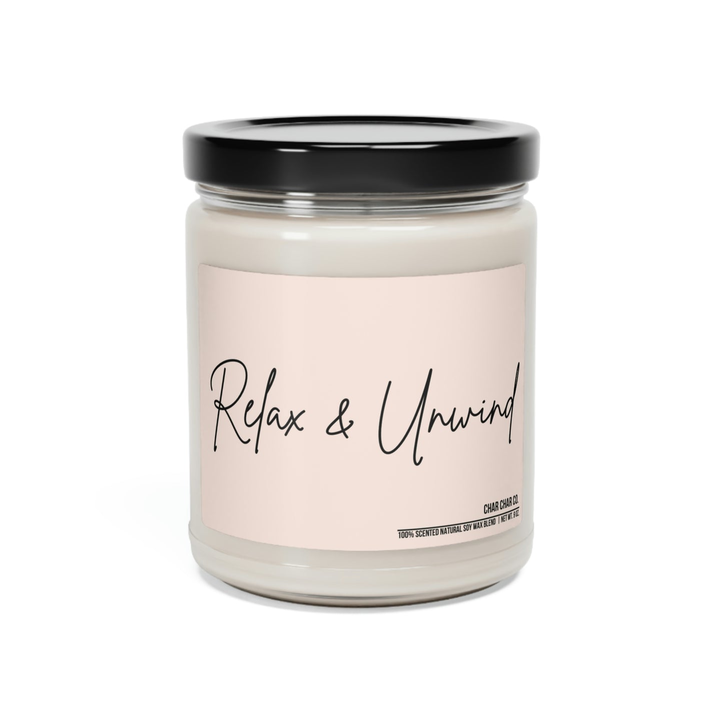 Relax & Unwind | 100 % Natural Scented Soy Candle, 9oz