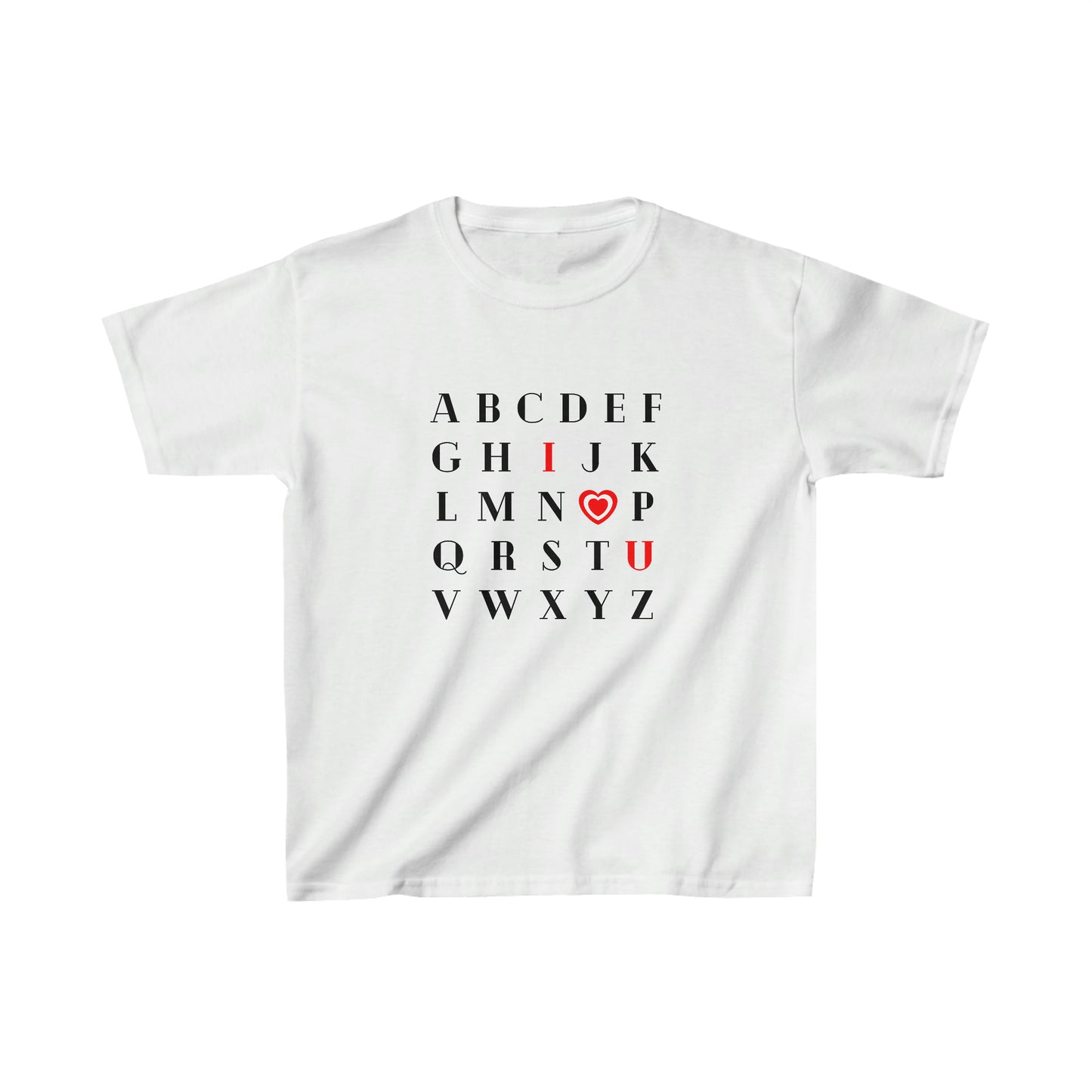 Toddler ABC Alphabet I Love You Tee