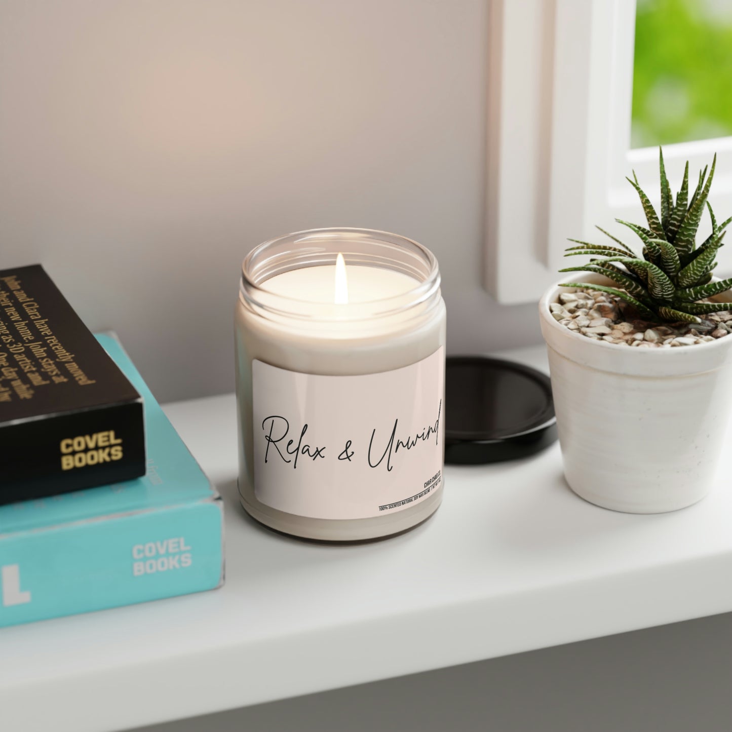 Relax & Unwind | 100 % Natural Scented Soy Candle, 9oz