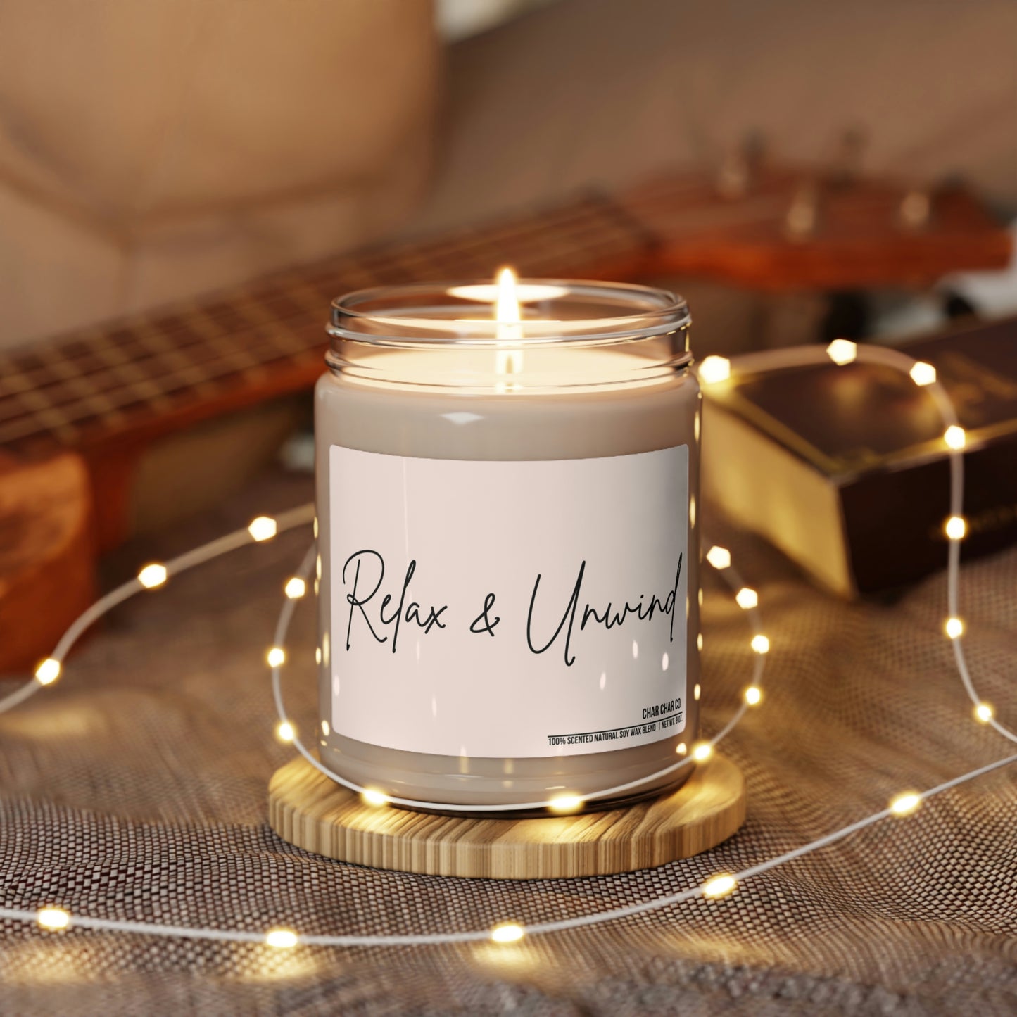 Relax & Unwind | 100 % Natural Scented Soy Candle, 9oz