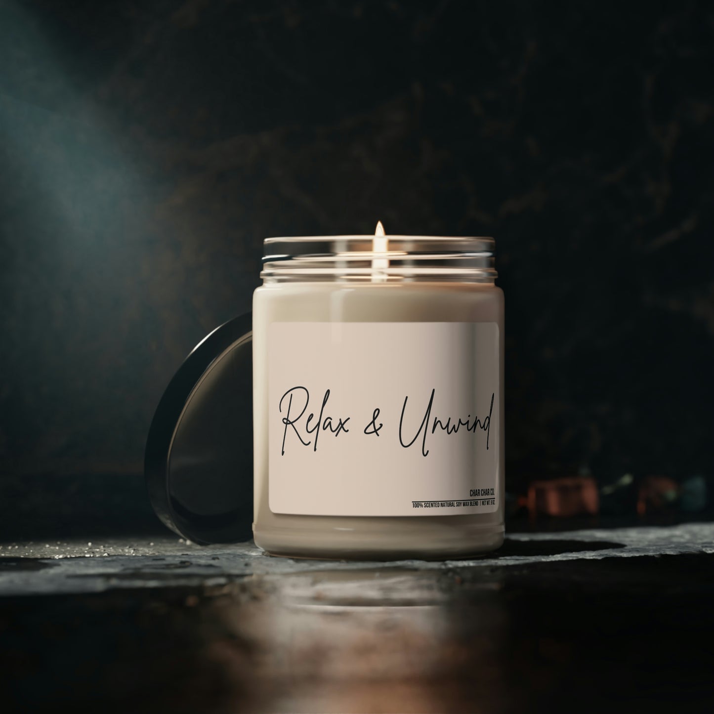Relax & Unwind | 100 % Natural Scented Soy Candle, 9oz