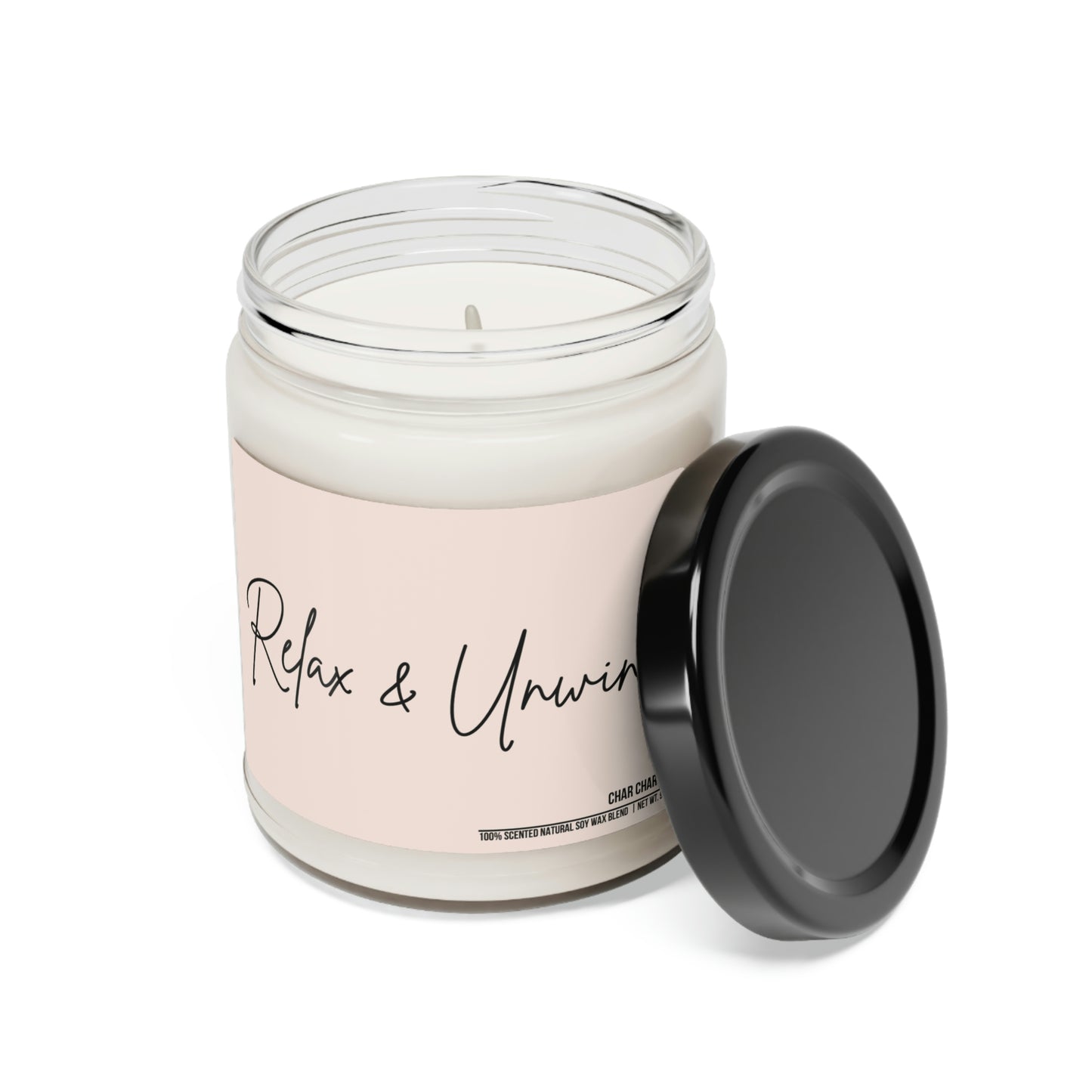 Relax & Unwind | 100 % Natural Scented Soy Candle, 9oz