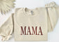 Tan Mama sweatshirt- Brown on Tan