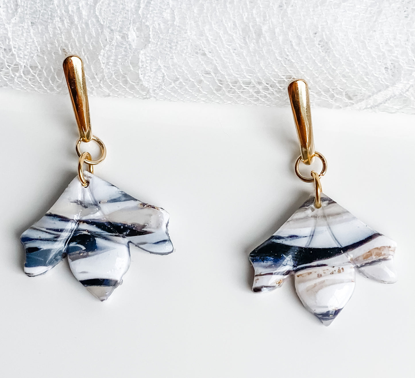 Marble Dangle Earrings Style 4
